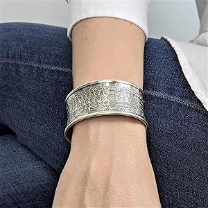 SILVER925 NATIVE DESIGN WIDE BANGLE/シルバー SILVER925 NATIVE DESIGN WIDE BRACELET/シルバー/バングル